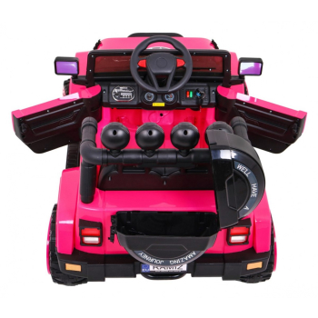 Auto Terenowe Full Time 4WD dla dzieci Różowy + Napęd 4x4 + Pilot + Audio LED + Schowek